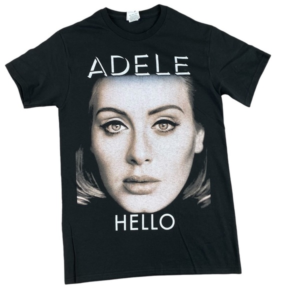 Adele Hello US Tour 2016 Black Concert Tee - Picture 1 of 9